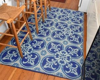 Blue Outdoor Area Rugs (there are 3 of these)