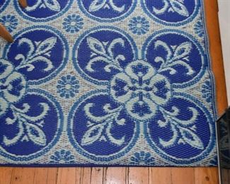 Blue Outdoor Area Rugs (there are 3 of these)