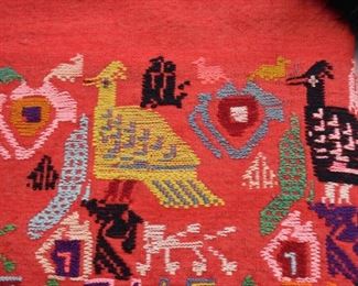Stunning Vintage Embroidery Blanket