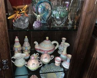 Hand painted pottery