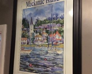 $65.00 Mackinac Island Lilac Festival Poster, 2003, framed and artist signed.