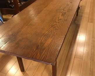 $295.00 Fabulous folding solid oak table  9' x 30”