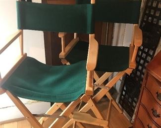  $65.00 Pair of bar height folding director chairs