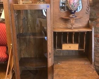 $395.00 1890’s Gorgeous bookcase secretary side by side