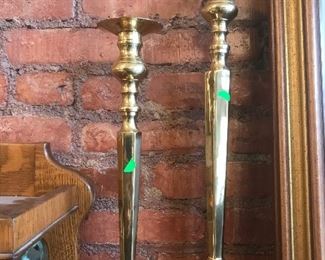  $12.00 Pair of Brass candlesticks 