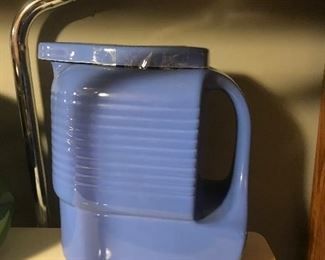 $25.00 Westinghouse pitcher with blue glaze 