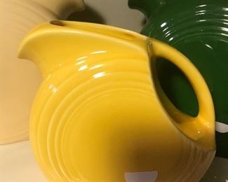 $40.00 Fiestaware disc pitcher in Sunflower yellow  6” small pitcher