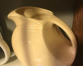 $30.00 Fiestaware 8” disk pitcher in old ivory   