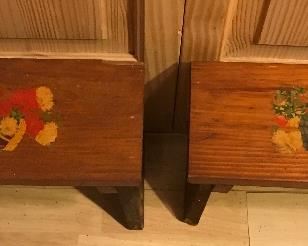 $12.00 each - your choice baby stools with decals  12" x 5 1/2" x 8" 