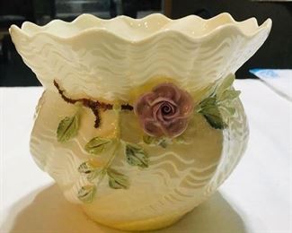 $65.00 Belleek 8” bowl, new in box .  Fabulous condition.  