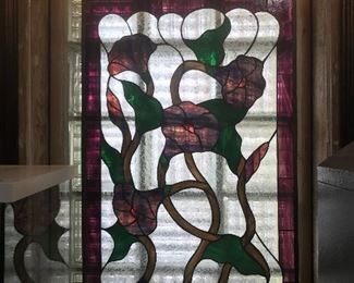 $95.00 Very cool stained glass.  