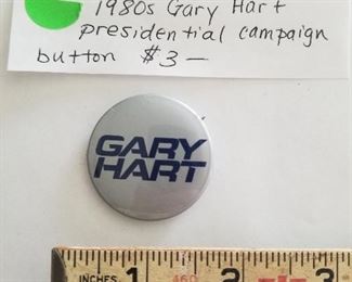 GaryHart political button  $3