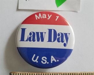 $2.00 May 1 Law Day USA button  