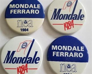 $3.00 each Mondale Ferraro political buttons   