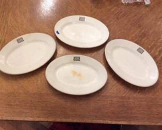 $20.00 Set of 4 White Tower ironstone restaurant ware plates.  Began in Minneapolis in 1926, 5 years after White Castle.  I believe the last closed in the 1950’s although some of the buildings are still standing.  