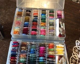 $15.00 each.  Embroidery thread.  Each box has great colors.  Let me know which one you want.  