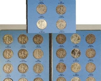 A Coins Silver Walking Liberty Half Dollar Album Complete B