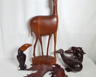 Arts Wood Animal Carvings