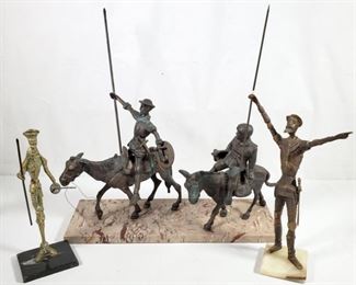 Artz Bronze Don Quixote Sancho Ponza