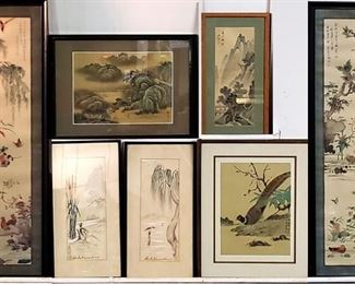 Asian Art Silk Painting Landscapes Etc