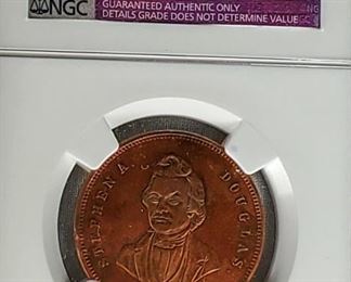 Coins Campaign NGC Graded Stephen Douglas Medal
