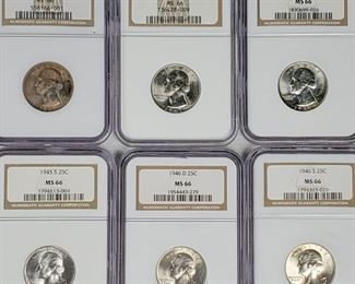 Coins MS Quarters NGC B