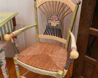 Detail of MacKenzie-Childs chair