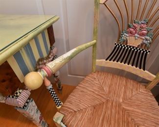 Detail of MacKenzie-Childs chair