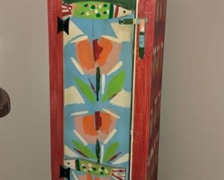 Painted Chest by Taos artist Jim Wanger 