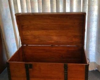 Antique Wooden Trunk