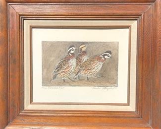 Handcolored lithograph by Charles Beckendorf