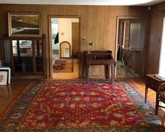 Antique Oushak Turkish Rug