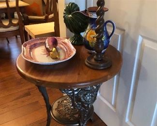 Iron based cafe table