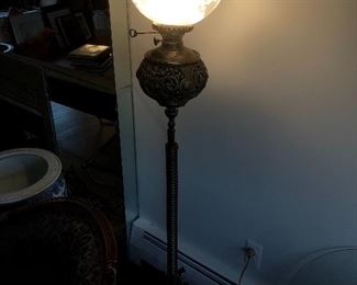 Victorian banquet lamp