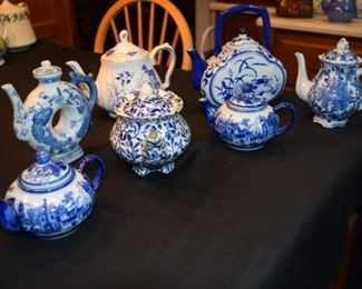 Cobalt Blue Tea Pots