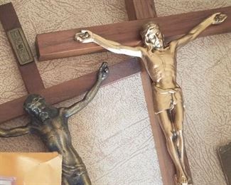 Several fine quality crucifixes