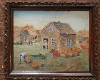 Sweet Oil on Canvas. Signed Eaton 