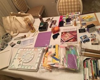 Scrapbooking, colored pens, calligraphy, oil pants and more