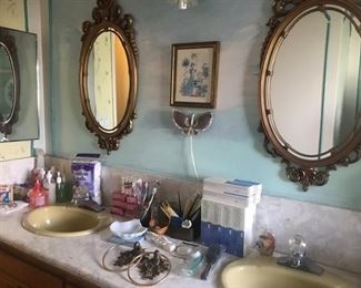 Vintage bath decor