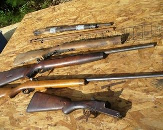 old Mossberg .22 rifle old 410 shotgun shot gun parts