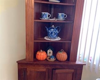 Cherry 2 piece Corner cab.