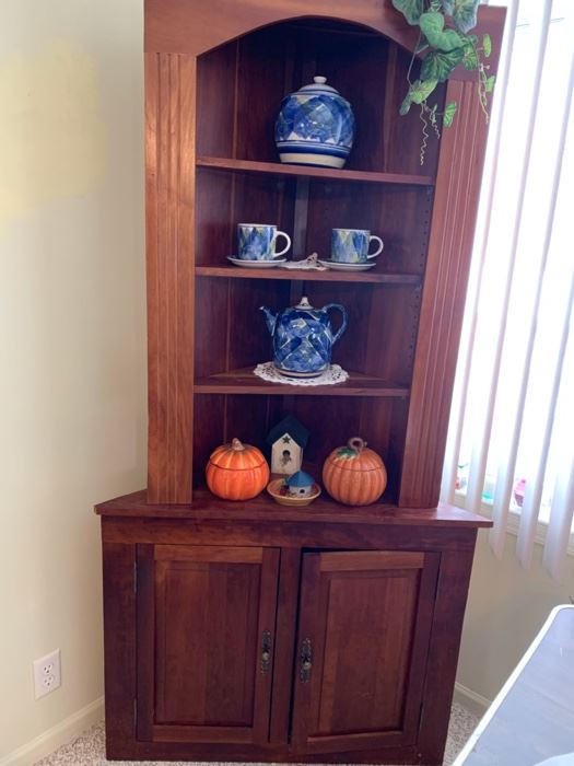 Cherry 2 piece Corner cab.