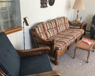 Chairs and couch are perfect for the cottage or rec room! 