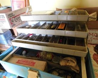 Tackle Box with Fishing Gear