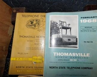 Old Thomasville, N.C. Phone Books
