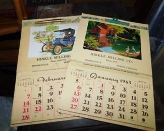 Vintage Hinkle Milling Calendars