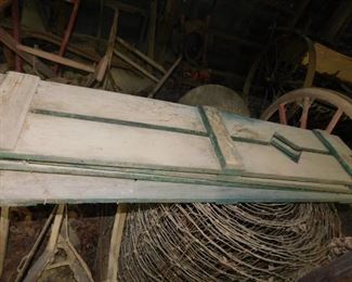 Primitive Green Paint Shutters