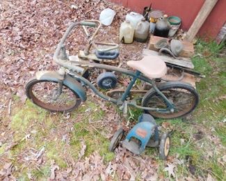 Old Columbia Adjustomatic Bicycle with Training Wheels 