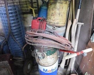 Old Oil and Gas Cans