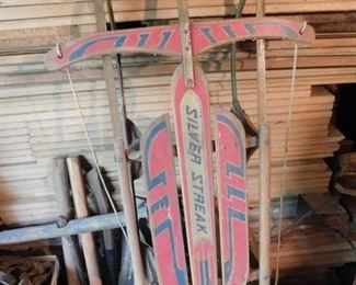 Old Small Silver Streak Sled